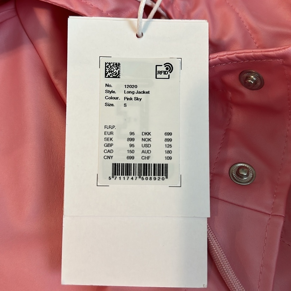 Pink Rains Unisex Long Jacket - Picture 13 of 15